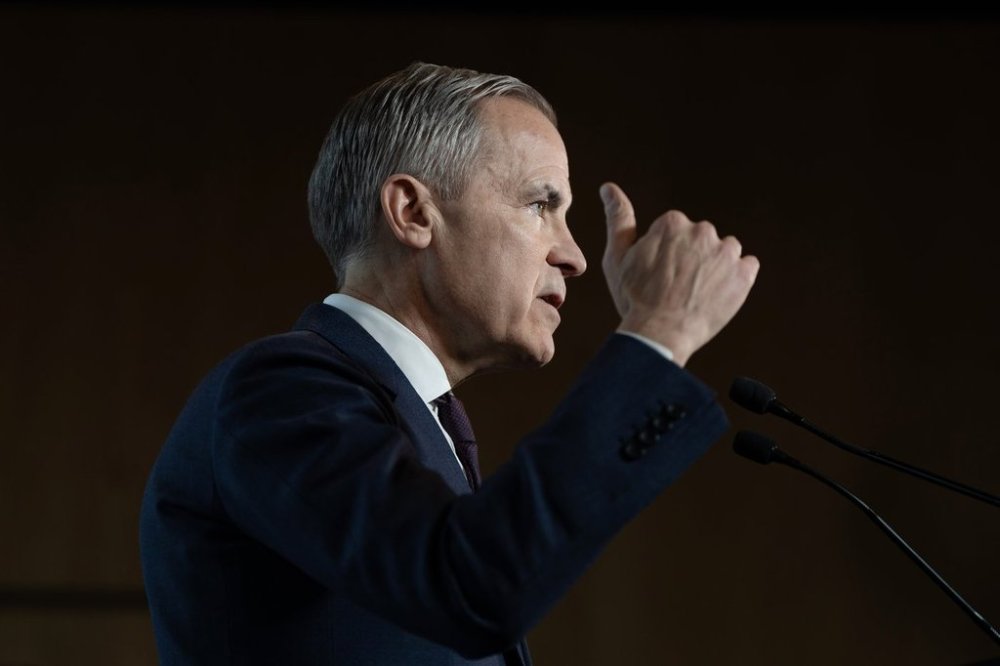 Mark Carney, candidate for the leadership of the Liberal Party of Canada, makes an announcement at a campaign event in Halifax on Friday, Jan. 31, 2025. THE CANADIAN PRESS/Darren Calabrese