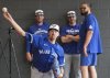 Toronto Blue Jays pitcher Kevin Gausman throws a pitching session during spring training in Dunedin, Fla., on February 16, 2025. THE CANADIAN PRESS/Nathan Denette