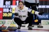 Mantoba's Kaitlyn Lawes calls a shot in Scotties Tournament of Hearts curling action against Quebec in Thunder Bay, Ont. on Saturday, February 15, 2025. THE CANADIAN PRESS/Frank Gunn