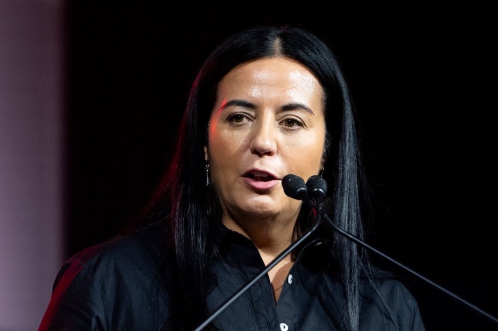 Soraya Martinez-Ferrada delivers remarks regarding Indigenous tourism and reconciliation in Gatineau, Que. on Thursday, May 9, 2024. THE CANADIAN PRESS/Spencer Colby
