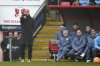 Manchester City's head coach Pep Guardiola, left, gives instructions from the side line during the English FA Cup fourth round soccer match between Leyton Orient and Manchester City at the Gaughan Group Stadium in London, England, Saturday, Feb. 8, 2025. (AP Photo/Kin Cheung)