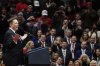 File - Elon Musk speaks at an indoor Presidential Inauguration parade event in Washington, Jan. 20, 2025. (AP Photo/Mark Schiefelbein, File)