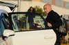 The former president of Spain's soccer federation Luis Rubiales arrives at a court on the outskirts of Madrid, Spain, Monday Feb. 3, 2025 where he goes on trial for his unsolicited kiss on forward Jenni Hermoso. (AP Photo/Manu Fernandez)