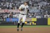 FILE - New York Yankees' DJ LeMahieu runs the bases after hitting a home run during the first inning of a baseball game against the Baltimore Orioles, in New York, Aug. 13, 2019. (AP Photo/Frank Franklin II, File)