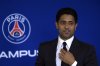 FILE - PSG president Nasser Al-Khelaifi speaks during a press conference at the new Paris-Saint-Germain training ground Wednesday, July 5, 2023 in Poissy, west of Paris. (AP Photo/Aurelien Morissard, File)