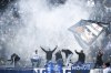 Como supporters celebrate during the Italian Serie A between soccer match between Como and Napoli at the Giuseppe Sinigaglia stadium in Como, north Italy, Sunday, Feb. 23, 2025. (Antonio Saia/LaPresse via AP)