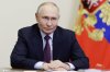 Russian President Vladimir Putin holds a video conference meeting with Bryansk Region Governor Alexander Bogomaz at the Novo-Ogaryovo state residence outside Moscow Russia, Thursday, Feb. 13, 2025. (Gavriil Grigorov, Sputnik, Kremlin Pool Photo via AP)