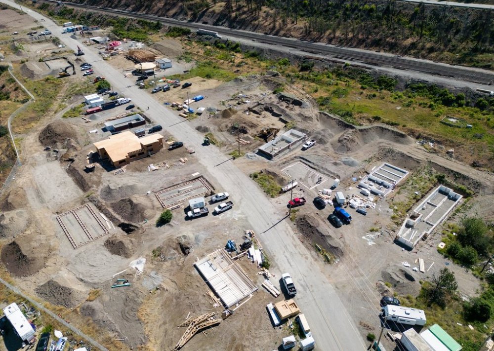 New houses being built to replace the ones destroyed by the 2021 wildfire are seen at the Lytton First Nation, in Lytton, B.C., on June 25, 2024. THE CANADIAN PRESS/Darryl Dyck