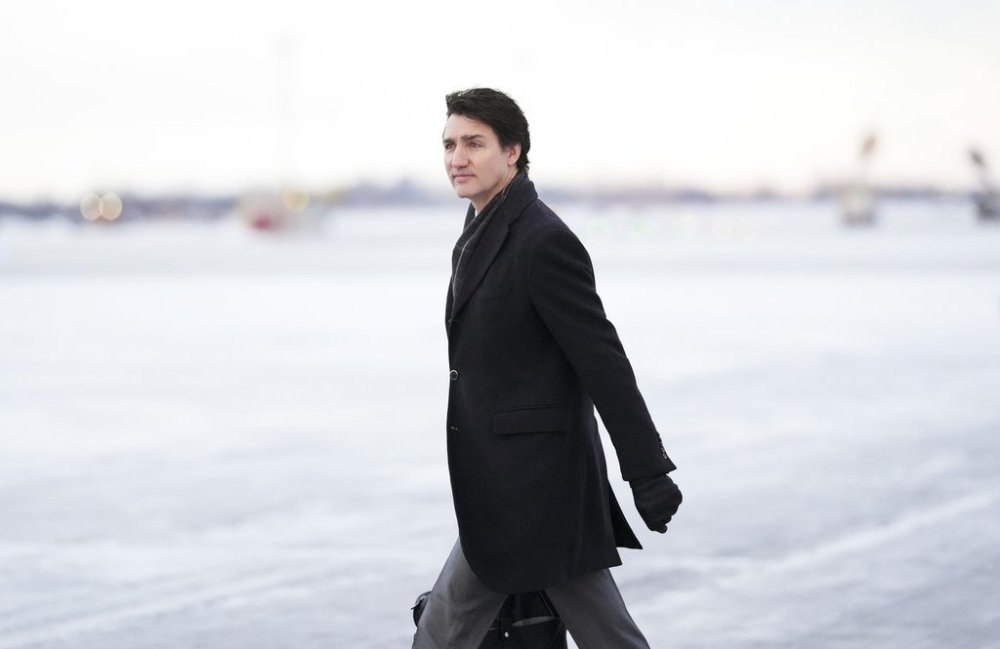 Prime Minister Justin Trudeau departs Ottawa on Sunday, Jan. 26, 2025, en route to Poland. Trudeau’s five-day visit to Europe offers Canada a chance to both shore up its relationship with the European Union and show Canadian leadership in international efforts to regulate artificial intelligence, experts say. THE CANADIAN PRESS/Sean Kilpatrick