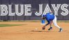 Toronto Blue Jays first baseman Vladimir Guerrero Jr. fields a ground ball in a drill during spring training in Dunedin Fla., Wednesday, Feb. 19, 2025. THE CANADIAN PRESS/Nathan Denette
