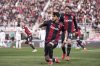 Bologna's Riccardo Orsolini celebrates after scoring during the Italian Serie A soccer match between Bologna and Cagliari at the Renato Dall'Ara Stadium, in Bologna, Italy, Sunday, March 2, 2025. (Michele Nucci/LaPresse via AP)