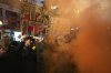 Relatives of hostages, held by Hamas in the Gaza Strip, protest in Tel Aviv, Monday, Feb. 10, 2025 after the militant group announced it would delay hostage releases in the Gaza Strip after accusing Israel of violating a fragile ceasefire. (AP Photo/Ohad Zwigenberg)