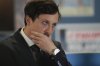 FILE - Olympique de Marseille president Pablo Longoria listens to a question before a French League One soccer match between Marseille and Lens at the Stade Velodrome stadium in Marseille, France, Sunday, April 28, 2024. (AP Photo/Daniel Cole, File)