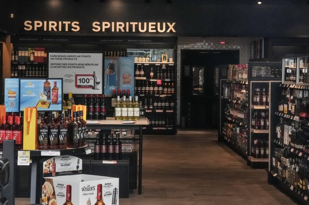 Ontario's main liquor store has begun removing U.S. alcohol from its shelves and website in response to tariffs imposed on Canadian goods by U.S. President Donald Trump.The interior of an LCBO outlet is shown in Toronto on July 15, 2024. THE CANADIAN PRESS/Chris Young