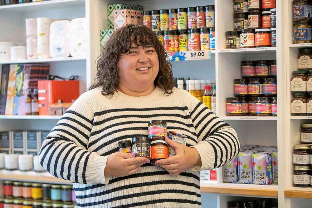 BROOK JONES / FREE PRESS FILES
Black Market Provisions co-owner Alana Fiks with local products.
