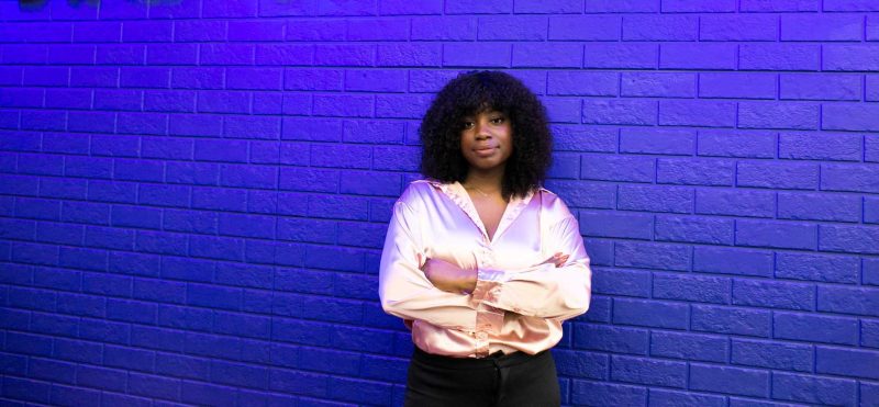 BROOK JONES/FREE PRESS
Dark Shugar at St. Vital Centre in Winnipeg, Man., specializes in beauty products, incuding wigs and extensions, for people of colour. Dark Shugar founder Alexis Ojo, 30. is pictured on the morning of Monday, Feb. 10, 2025.
