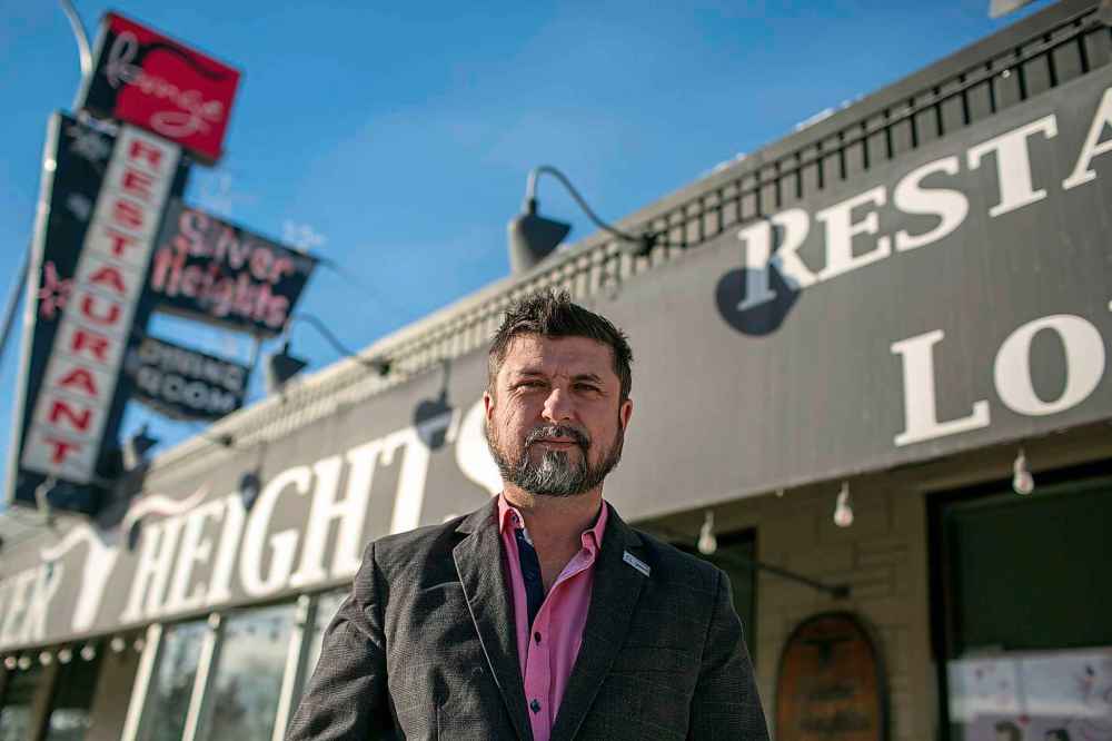 Tony Siwicki, chair of the Manitoba Restaurant & Foodservices Association and owner of Silver Heights Restaurant. (Brook Jones / Free Press)
