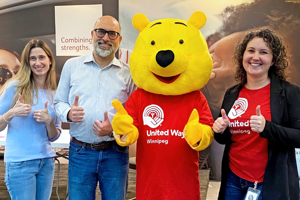 Employees at Canada Life Assurance Company participate in a charitable event supporting the United Way.