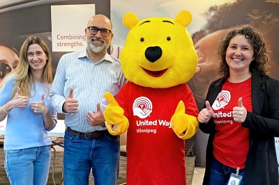 Employees at Canada Life Assurance Company participate in a charitable event supporting the United Way.