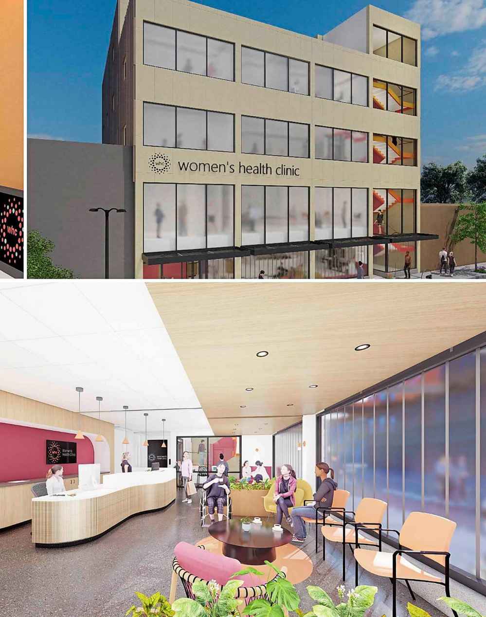 (Rendering) Planned upgrades to the Women's Health Clinic include updating mechanical, electrical and elevator systems.