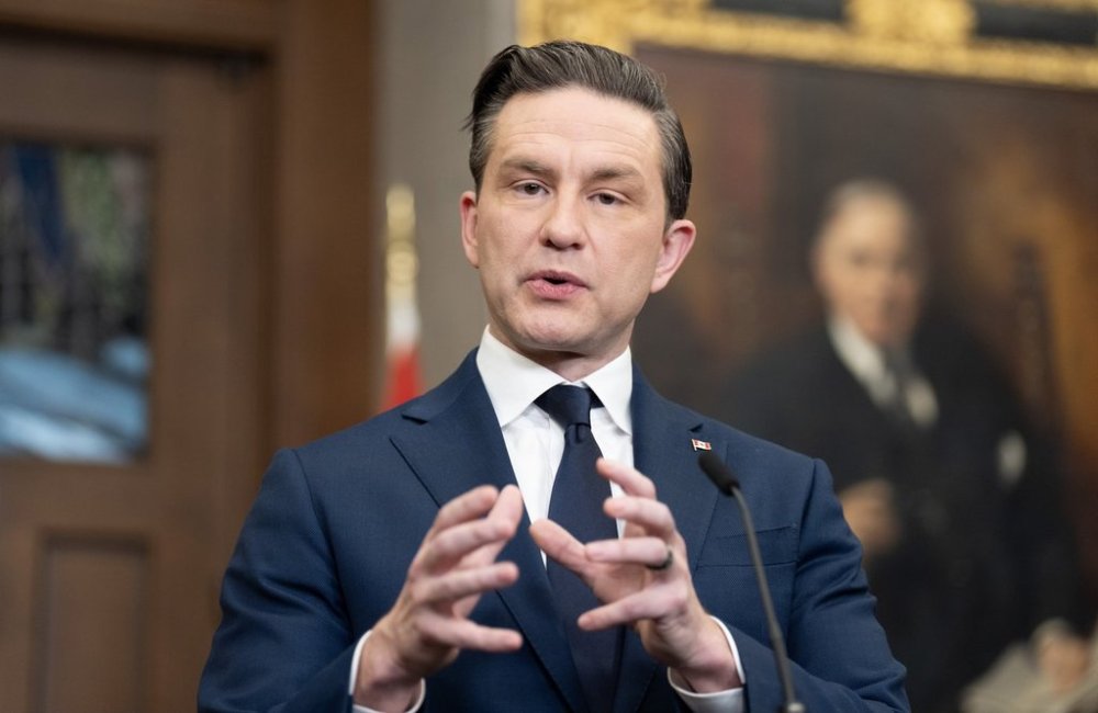 Conservative Leader Pierre Poilievre speaks in Ottawa, Tuesday, March 4, 2025. Poilievre says he would amend the Conflict of Interest Act if elected prime minister, saying it would close the