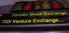 The TSX ticker is shown in Toronto on May 10, 2013. THE CANADIAN PRESS/Frank Gunn