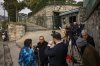 Journalists work outside U.S. Consul General residence where Russian and U.S. diplomats are met to discuss operation of embassies, in Istanbul, Turkey, Thursday, Feb. 27, 2025. (AP Photo/Francisco Seco)