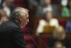 FILE - French Prime Minister Francois Bayrou delivers his general policy speech, Tuesday, Jan. 14, 2025 at the National Assembly in Paris. (AP Photo/Thibault Camus, File)