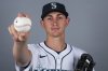 FILE - This is a 2025 photo of starting pitcher George Kirby of the Seattle Mariners baseball team. This image reflects the Seattle Mariners active roster as of Thursday, Feb. 20, 2025, when this image was taken. (AP Photo/Lindsey Wasson, File)
