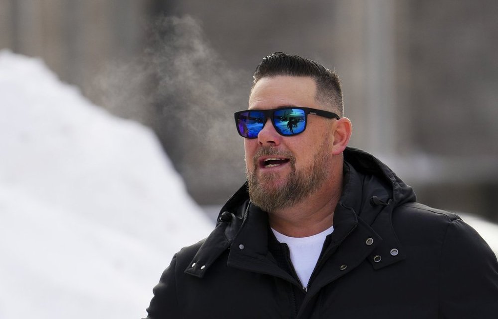Pat King, one of the organizers of the 2022 convoy protest in Ottawa, arrives to the Ottawa Courthouse for sentencing on Wednesday, Feb. 19, 2025. THE CANADIAN PRESS/Sean Kilpatrick