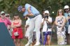 Aldrich Potgieter, of South Africa, tees off on the 14th hole during the third round of the Mexico Open golf tournament in Puerto Vallarta, Mexico, Saturday, Feb. 22, 2025. (AP Photo/Fernando Llano)