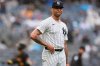 New York Yankees' Luis Gil reacts as Pittsburgh Pirates' Jared Triolo runs the bases after hitting a two-run home run during the sixth inning of a baseball game, Saturday, Sept. 28, 2024, in New York. (AP Photo/Frank Franklin II, File)