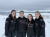 Nunavut curling team members Julia Weagle, left to right, Sadie Pinksen, Leigh Gustafson and Alison Taylor are shown in a handout photo taken on Dec. 1, 2024 in Iqaluit, Nunavut. THE CANADIAN PRESS/HO, Julia Weagle * MANDATORY CREDIT *