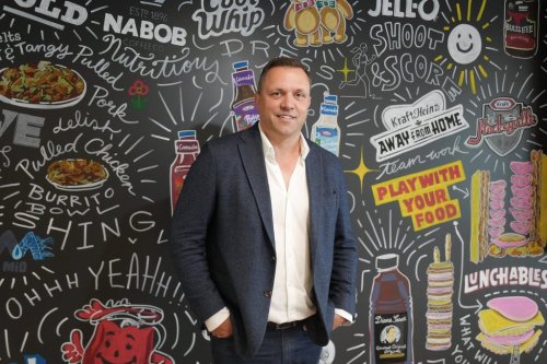 Simon Laroche, president of Kraft Heinz Canada, is photographed in the company's  Toronto office, on Thursday, July 18, 2024.THE CANADIAN PRESS/Chris Young