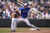 Toronto Blue Jays Brendon Little delivers in the second inning of a spring training baseball game against the Atlanta Braves in North Port, Fla., Saturday, March 1, 2025. THE CANADIAN PRESS/AP-Gerald Herbert