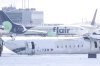 A Delta Air Lines plane lies upside down at Toronto Pearson Airport on Tuesday, Feb. 18, 2025. Flight 4819 — a Bombardier CRJ-900 jet operated by the Delta subsidiary Endeavor Air, crashed while landing in Toronto having flown from Minneapolis on Monday. THE CANADIAN PRESS/Chris Young