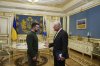 U.S. Special Envoy for Ukraine and Russia Keith Kellogg, right, and Ukraine's President Volodymyr Zelenskyy talk during their meeting in Kyiv, Ukraine, Feb. 20, 2025. (AP Photo/Evgeniy Maloletka)