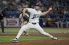 FILE - Tampa Bay Rays starter Tyler Alexander pitches during a baseball game against the Toronto Blue Jays, Sept. 20, 2024, in St. Petersburg, Fla. (AP Photo/Steve Nesius, File)