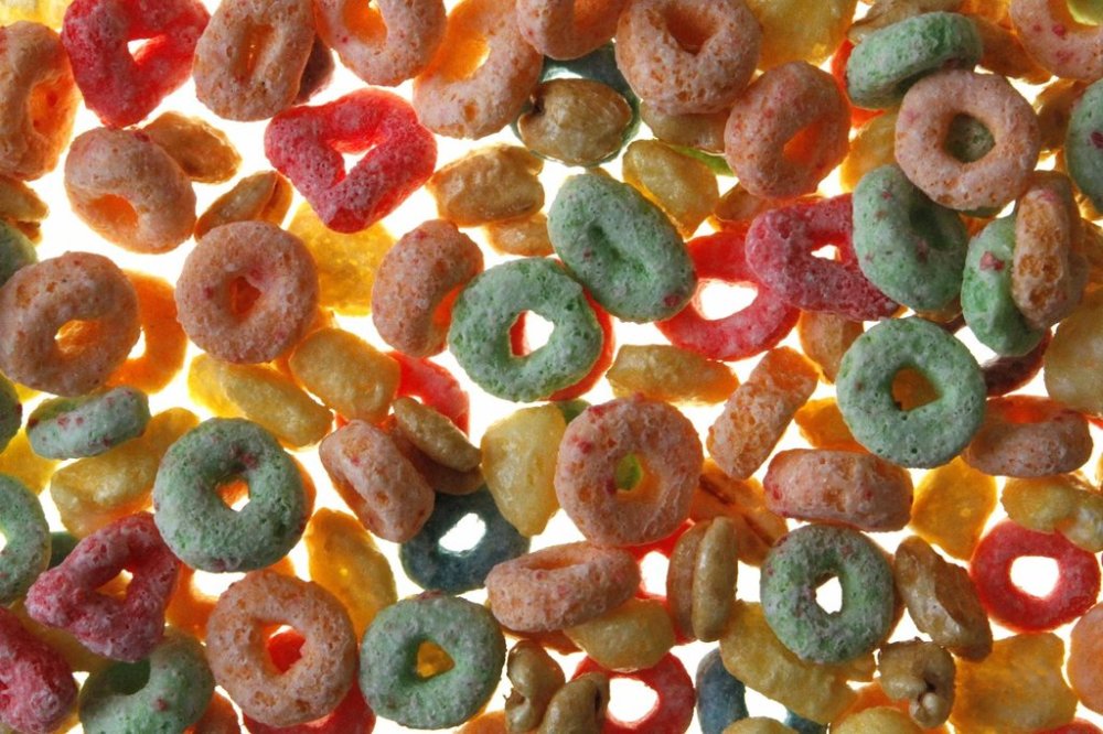 FILE - An assortment of Kellogg's Froot Loops, Corn Pops, Apple Jacks, and Honey Smacks in Mt. Lebanon, Pa., June 25, 2010. (AP Photo/Gene J. Puskar, File)