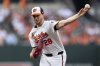 FILE - Baltimore Orioles starting pitcher Trevor Rogers delivers during the first inning of a baseball game against the Washington Nationals, Tuesday, Aug. 13, 2024, in Baltimore. (AP Photo/Stephanie Scarbrough, File)