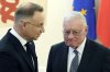 Poland's President Andrzej Duda, left, greets U.S. envoy to Ukraine, Keith Kellog , right, ahead of talks on steps being taken to end the war in Ukraine, across Poland's eastern border, at the Presidential Palace in Warsaw, Poland, Tuesday, Feb. 18, 2025. (AP Photo/Czarek Sokolowski)