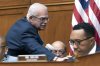 FILE - Rep. Gerald Connolly, D-Va., left, says hello to House Oversight and Accountability subcommittee on Government Operations ranking member, Rep. Kweisi Mfume, D-Md., during a subcommittee hearing, May 17, 2023, on Capitol Hill in Washington. (AP Photo/Jacquelyn Martin, FIle)
