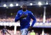 Everton's Abdoulaye Doucoure celebrates scoring during the English Premier League soccer match between Everton and Leicester City at Goodison Park, Liverpool, England, Saturday Feb. 1, 2025. (Peter Byrne/PA via AP)