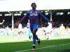 Crystal Palace's Eddie Nketiah celebrates scoring his side's third goal of the game, during the English FA Cup quarter final soccer match between Fulham and Crystal Palace, at Craven Cottage, in London, Saturday, March 29, 2025. (John Walton/PA via AP)