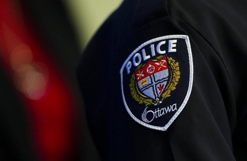 An Ottawa Police Service patch is seen on an officer's uniform during an event in Ottawa on Friday, March 7, 2025. THE CANADIAN PRESS/Sean Kilpatrick