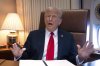 FILE - President Donald Trump speaks to reporters aboard Air Force One as he travels to New Orleans, Feb. 9, 2025. (AP Photo/Ben Curtis, File)