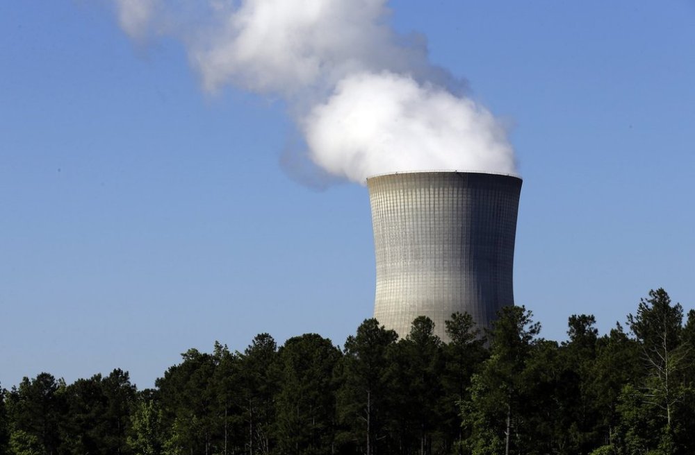 FILE - The Shearon Harris nuclear plant in Holly Springs, N.C, Friday, June 14, 2013. (AP Photo/Gerry Broome)