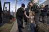 NDP Leader Jagmeet Singh is greeted at a campaign stop in Halifax on Saturday, April 5, 2025. THE CANADIAN PRESS/Christinne Muschi