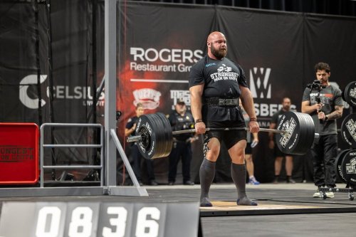 Tristan Hoath takes part in a strongman competition in this undated photo. THE CANADIAN PRESS/HO, Seth J. Allen *MANDATORY CREDIT*