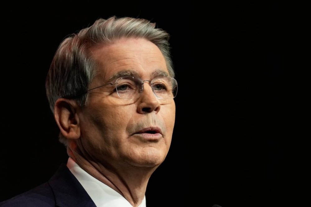 Scott Bessent, United States Secretary of the Treasury, speaks at an Economic Club of New York luncheon in New York, Thursday, March 6, 2025. (AP Photo/Seth Wenig)